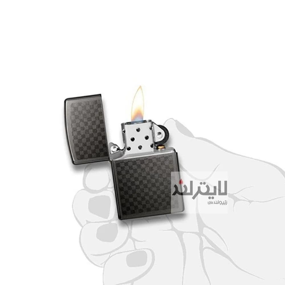 فندک زیپو مدل Iced Carbon Fiber Design کد 29823 — تصویر ۴
