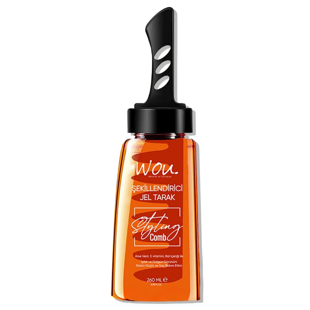 ژل شانه‌ای حالت‌دهنده مو وو Wou حجم ۲۶۰ میل Wou Styling Comb Gel اورجینال