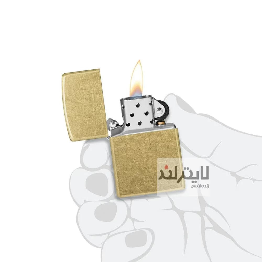 فندک زیپو مدل Regular Street Brass کد 48267 — تصویر ۳