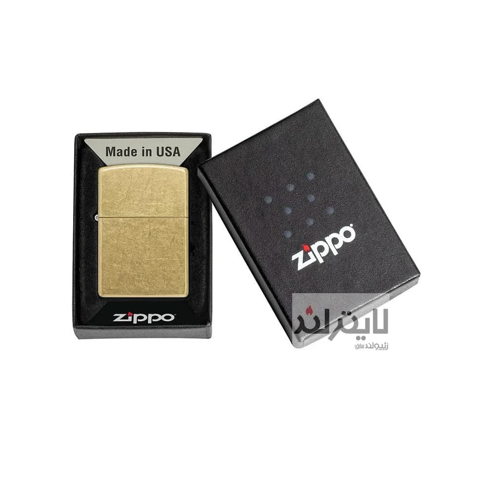 فندک زیپو مدل Regular Street Brass کد 48267 — تصویر ۴