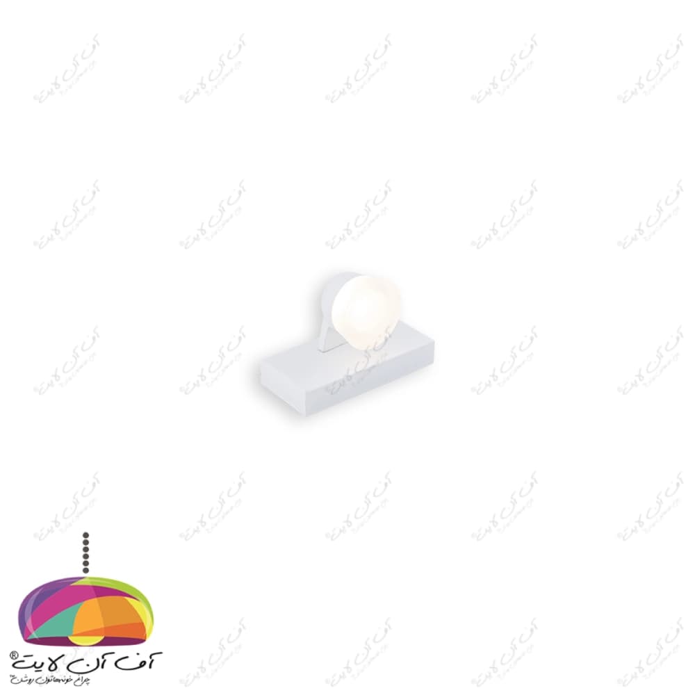 چراغ بالا آینه تک شعله 7 وات مدل A31 بدنه سفید