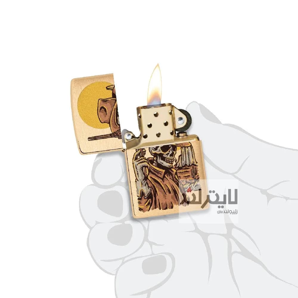 فندک زیپو مدل Cowboy Skull Design کد 48519 — تصویر ۳