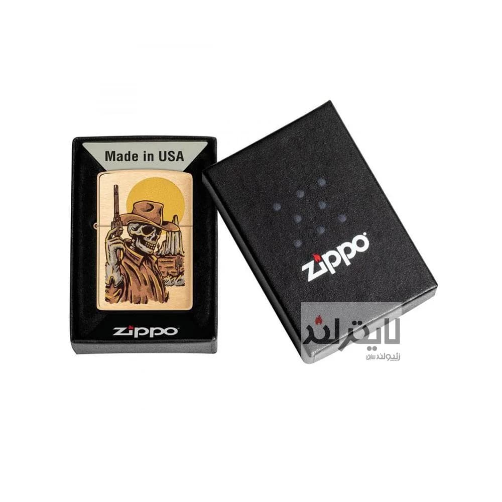 فندک زیپو مدل Cowboy Skull Design کد 48519 — تصویر ۴