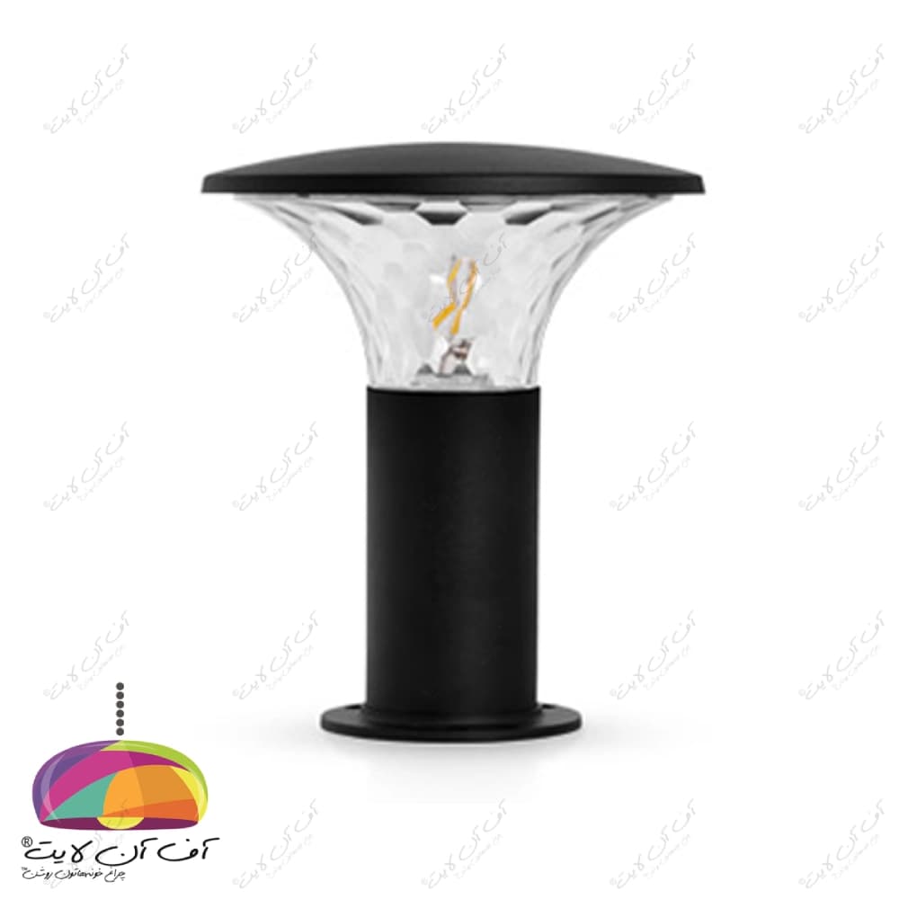 چراغ حیاطی پارکی 30 سانتی مدل پرتو شب تاب