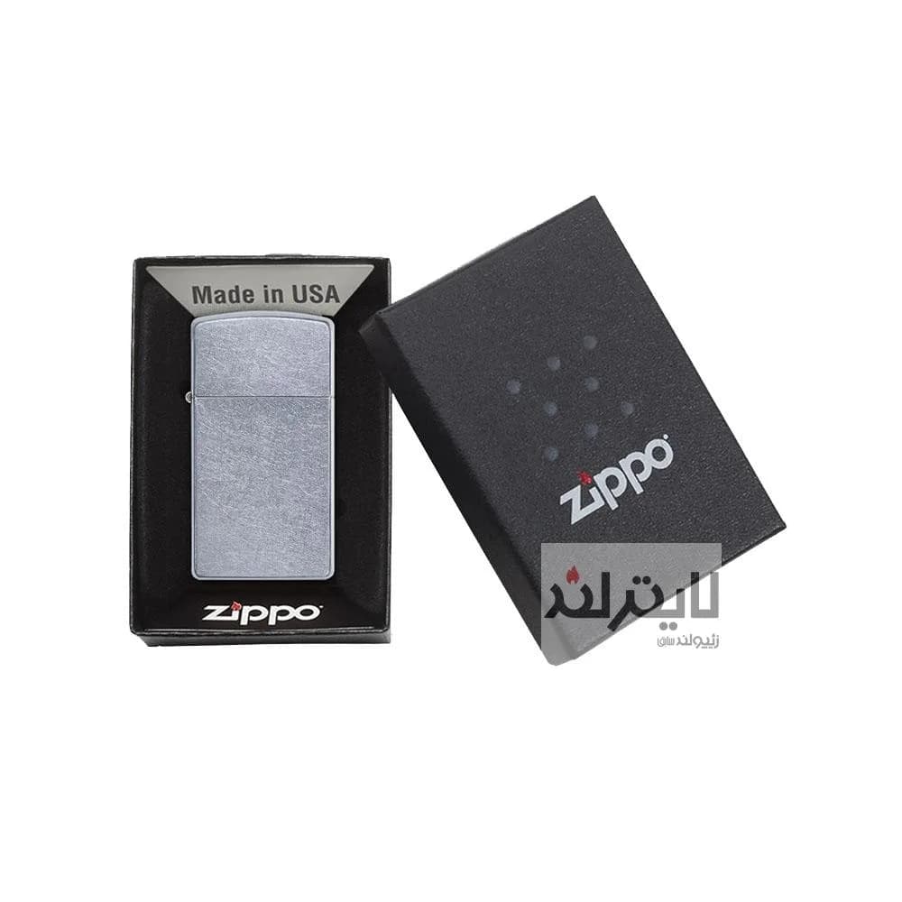 فندک زیپو مدل Slim Street Chrome کد 1607 — تصویر ۴