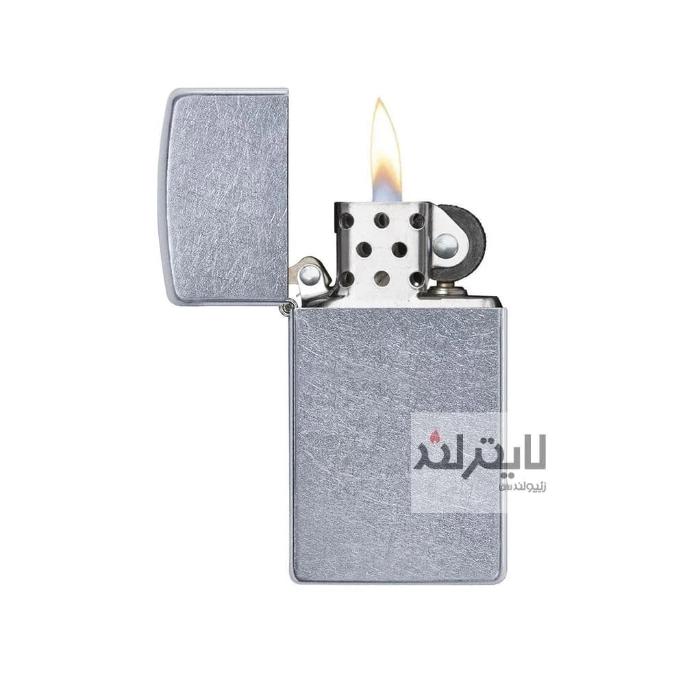 فندک زیپو مدل Slim Street Chrome کد 1607 — تصویر ۲