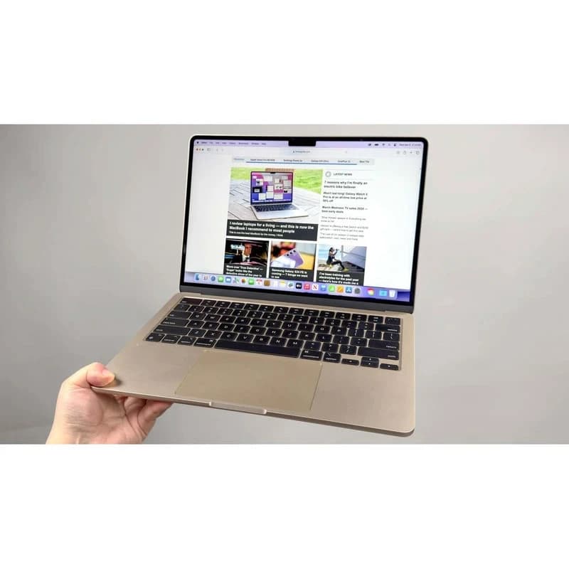 لپ تاپ 13.6 اینچی اپل مدل MacBook Air MC6A4 2025 M4-24GB RAM-512GB SSD رنگ بژ — تصویر ۷