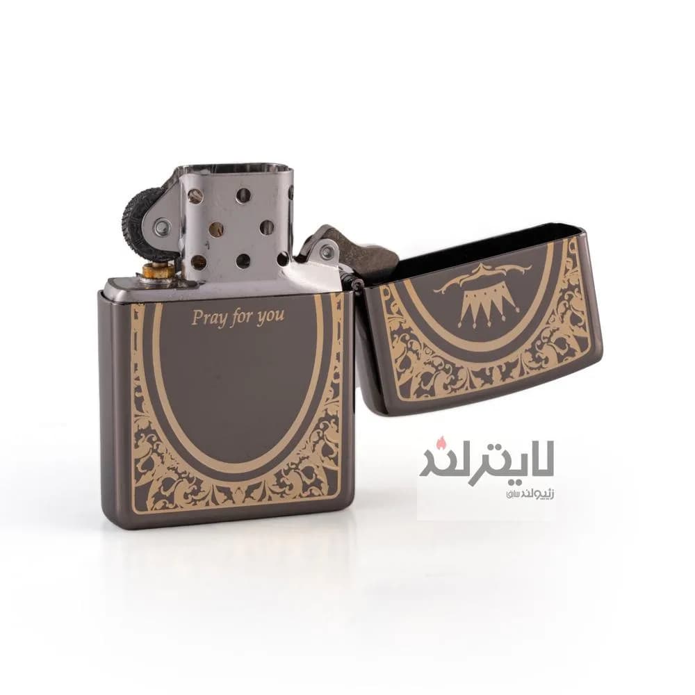 فندک زیپو مدل Pray Emblem BK — تصویر ۳