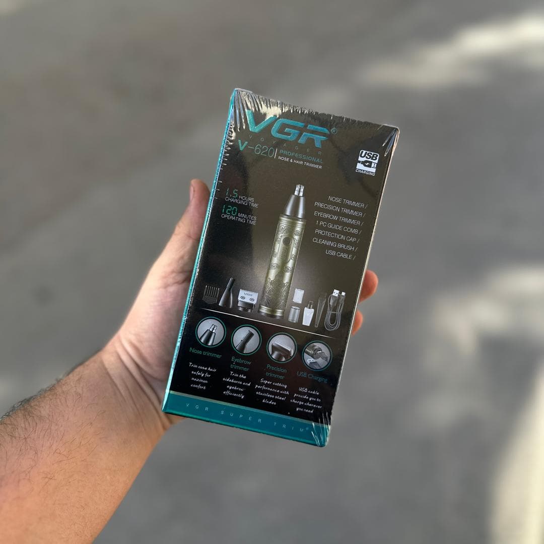 ماشین اصلاح مو صورت، گوش، بینی و ابرو VGR مدل V-620 — تصویر ۲