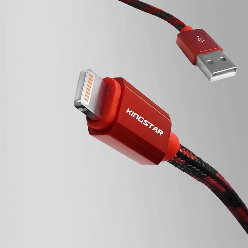 کابل تبدیل USB به لایتنینگ کینگ استار مدل K21 i طول 1متر — تصویر ۳