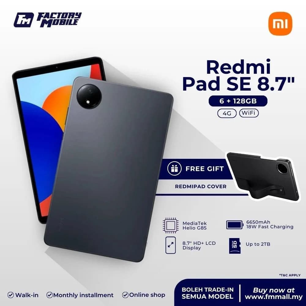 تبلت شیائومی مدل Redmi Pad SE ظرفیت 128 گیگابایت رم 4 گیگابایت 8,7 اینچ| Xiaomi Redmi Pad SE 128GB ram 4GB 8,7inch WiFi — تصویر ۶