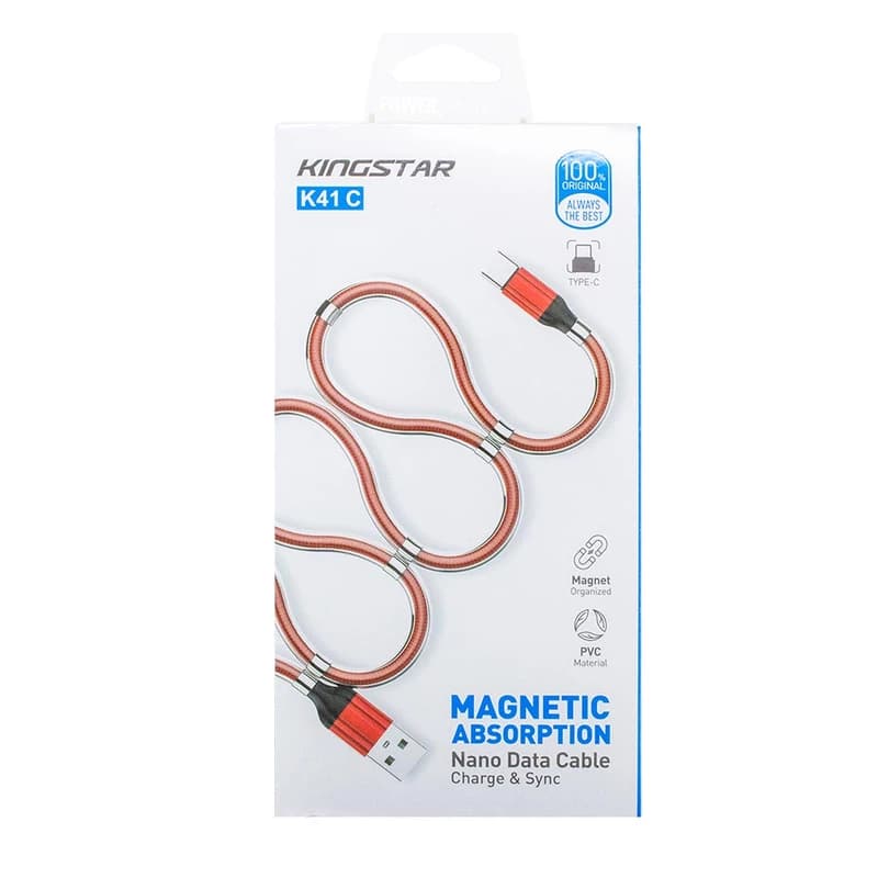 کابل تبدیل USB به USB-C کینگ استار مدل K41C طول 1 متر — تصویر ۲