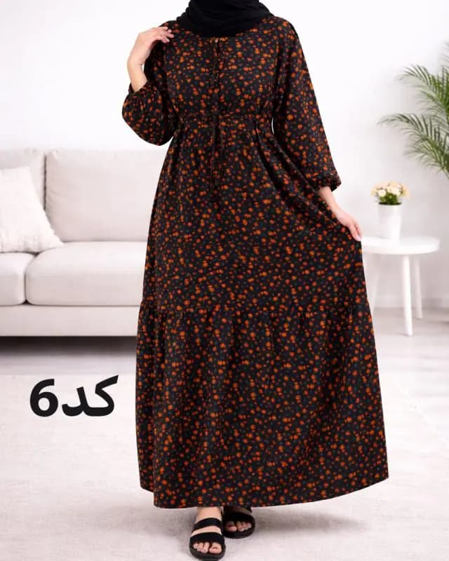 پیراهن ساحلی پفکی A7413 — تصویر ۴