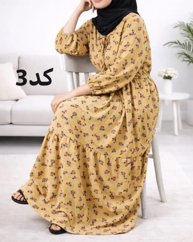 پیراهن ساحلی پفکی A7413 — تصویر ۷