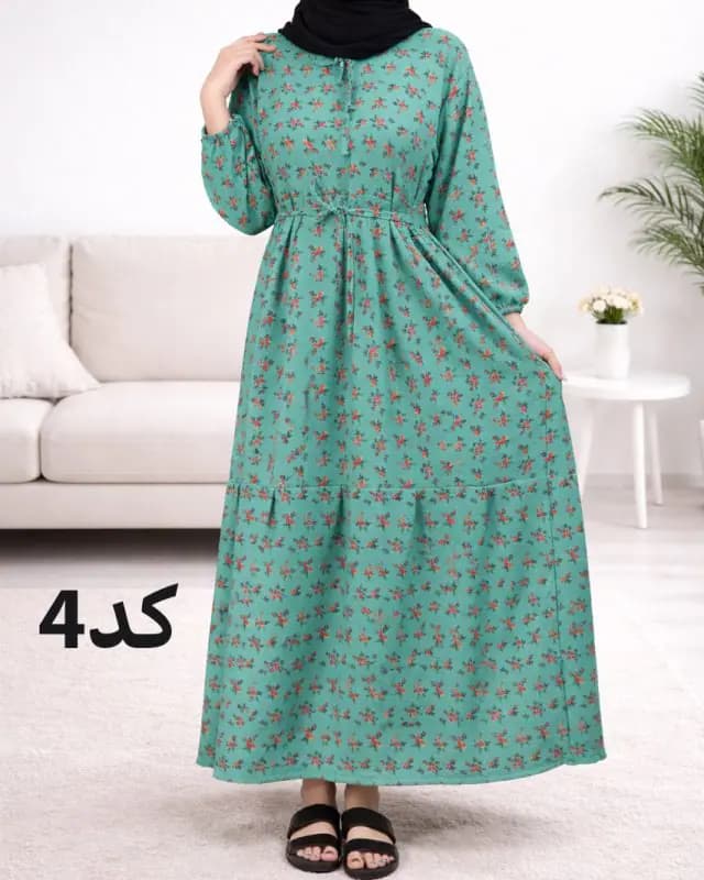 پیراهن ساحلی پفکی A7413 — تصویر ۳