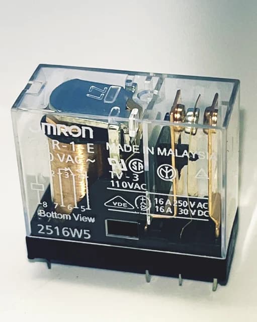 رله امرون 110 ولت 10 آمپر 5 پایه سوزنی|Omron G2R-1-E 110VAC