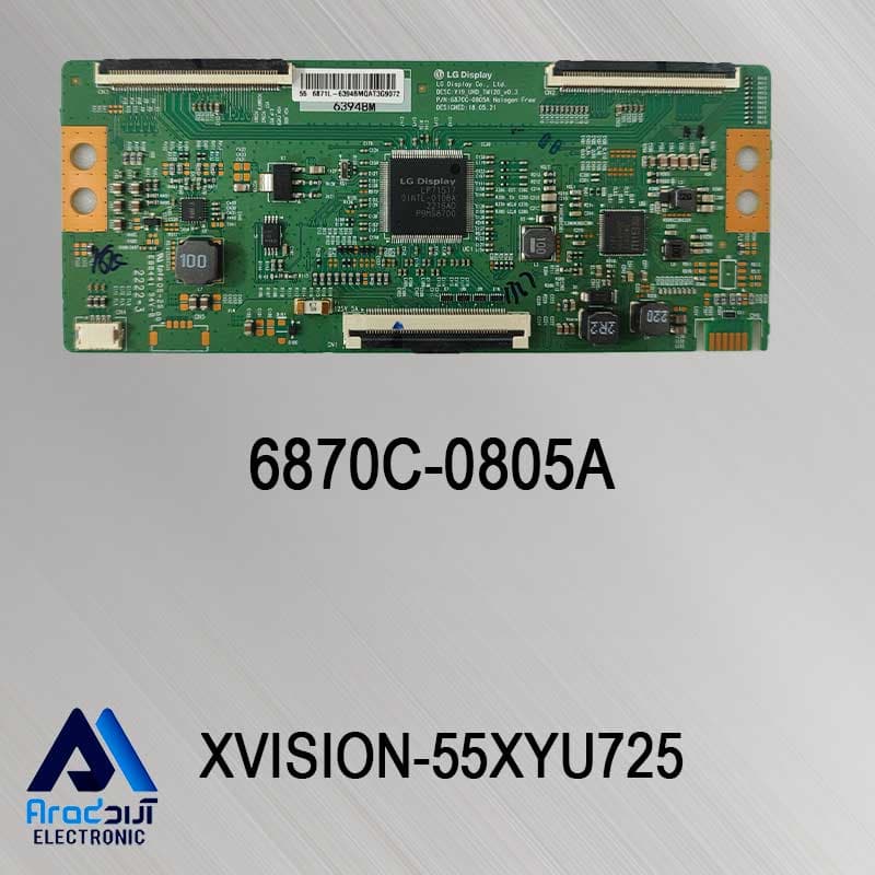 برد تیکان تلویزیون ایکس ویژن 55XYU725