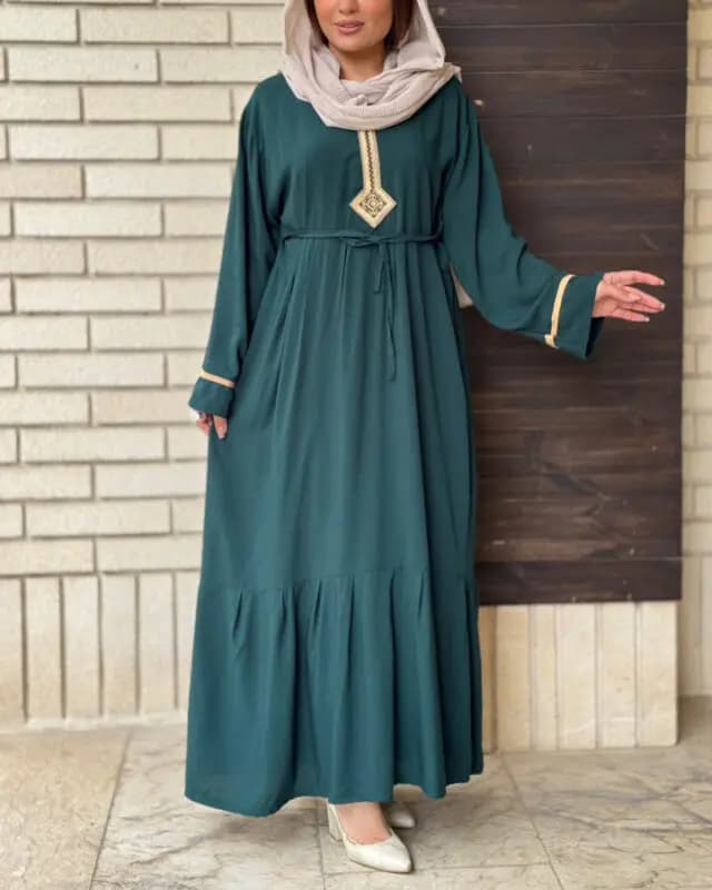 ساحلی آیدای گلدوزی طرح لوزی 7307 — تصویر ۴