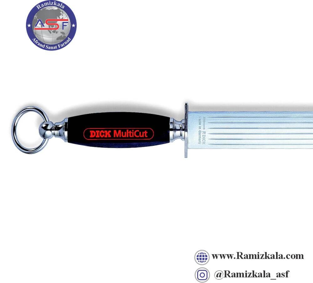 مصقل (چاقو تیزکن) تخت افدیک اصل آلمان مدل مولتی کات فولادی کانال دار 28 سانتی – 7.6504.28 f.dick Multicut — تصویر ۲