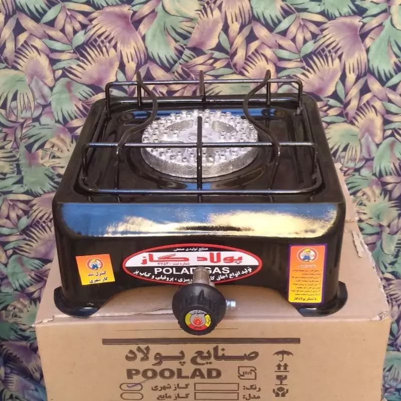 گاز تک شعله رومیزی پولادگاز — تصویر ۲