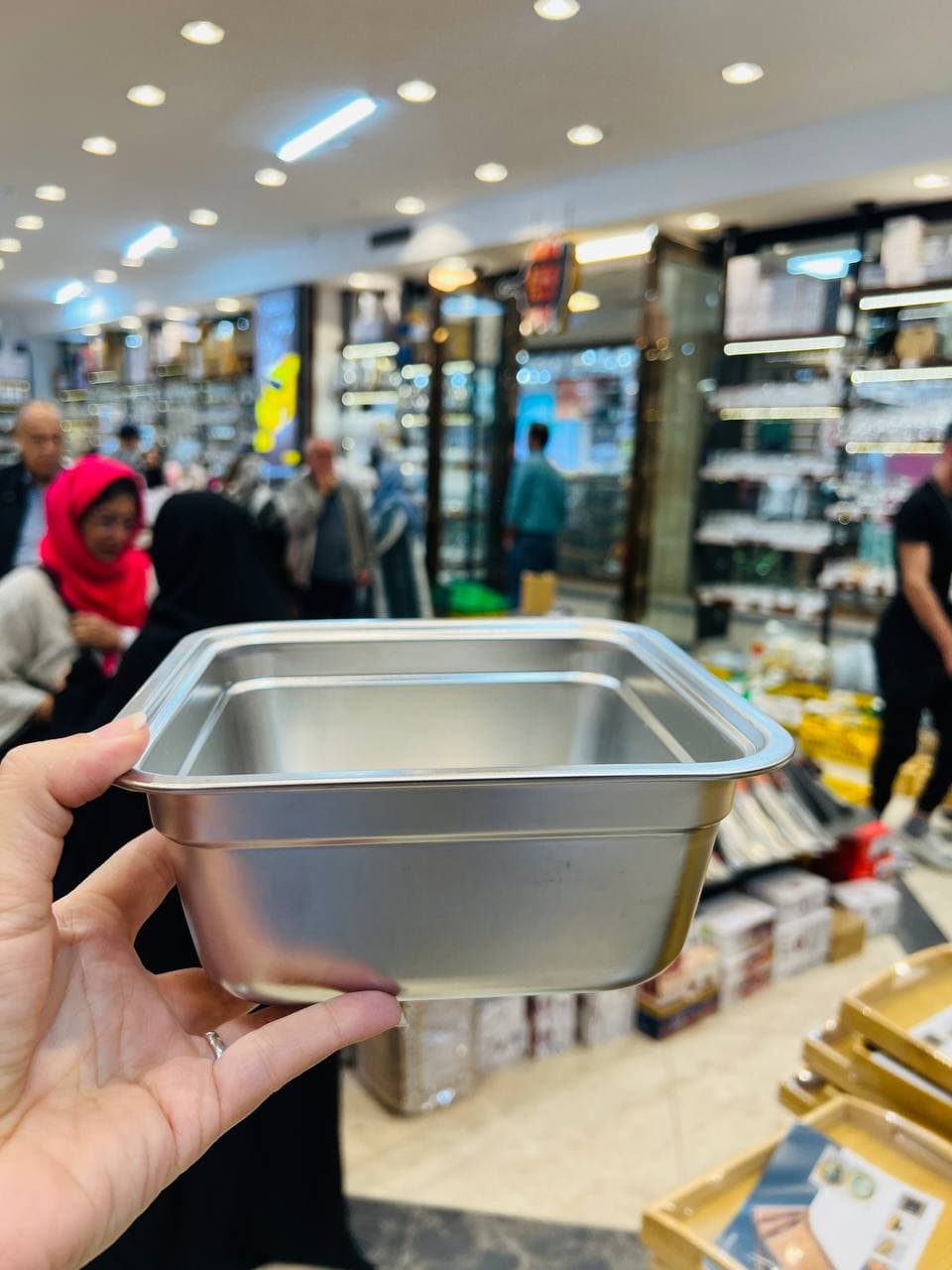 لگن مربع استیل نگیر وارداتی 5064-20 — تصویر ۵