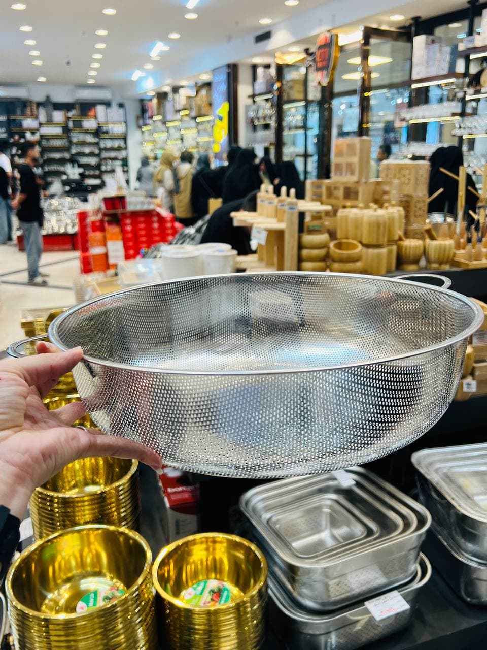 آبکش پانچ استیل ضد زنگ وارداتی AP8-37.5cm — تصویر ۳
