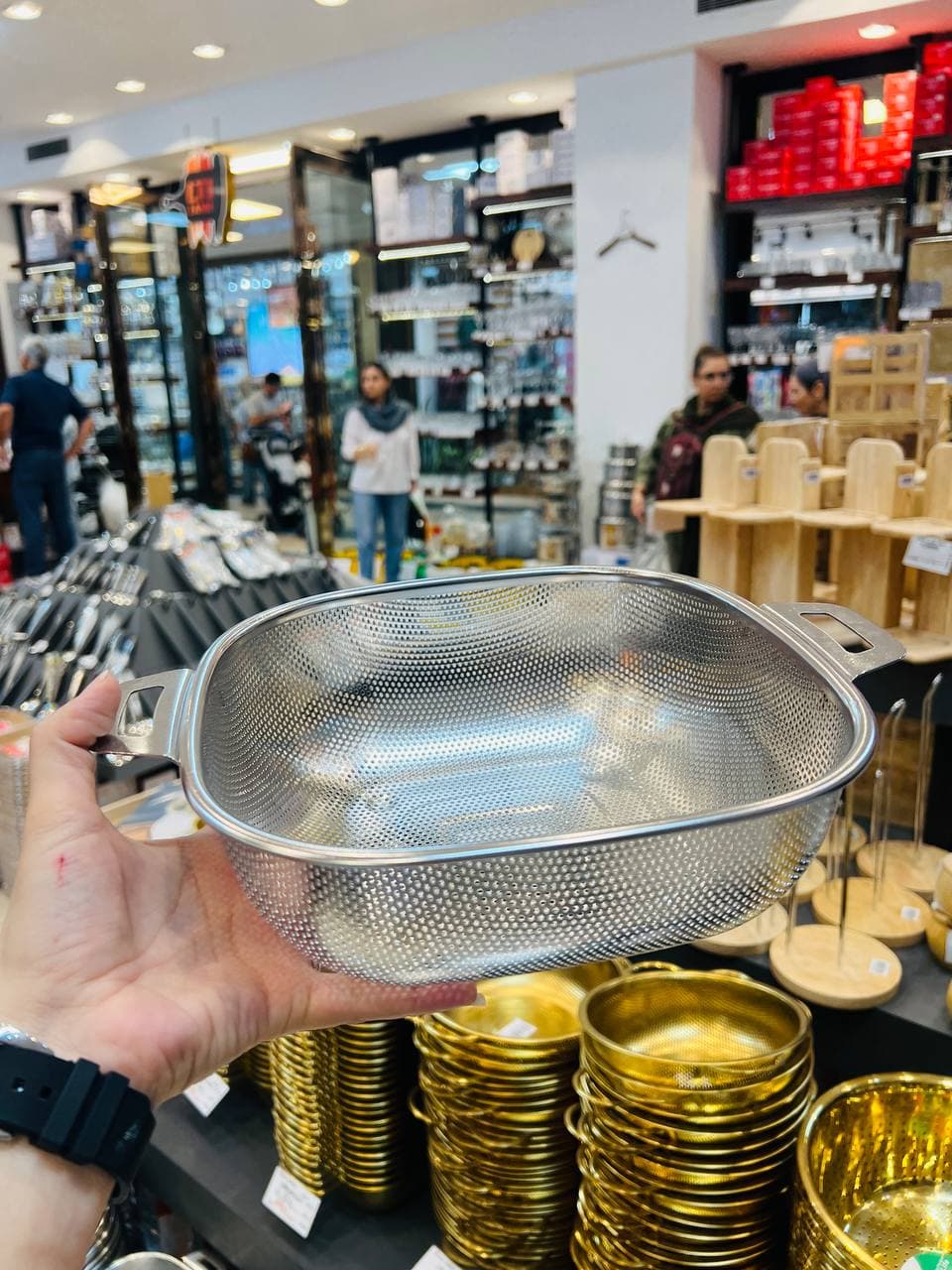 آبکش مربع استیل ضد زنگ وارداتی 5060-24 — تصویر ۴