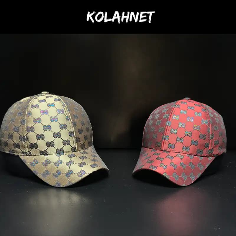کلاه کتان طرح دار کد 5639 — تصویر ۳