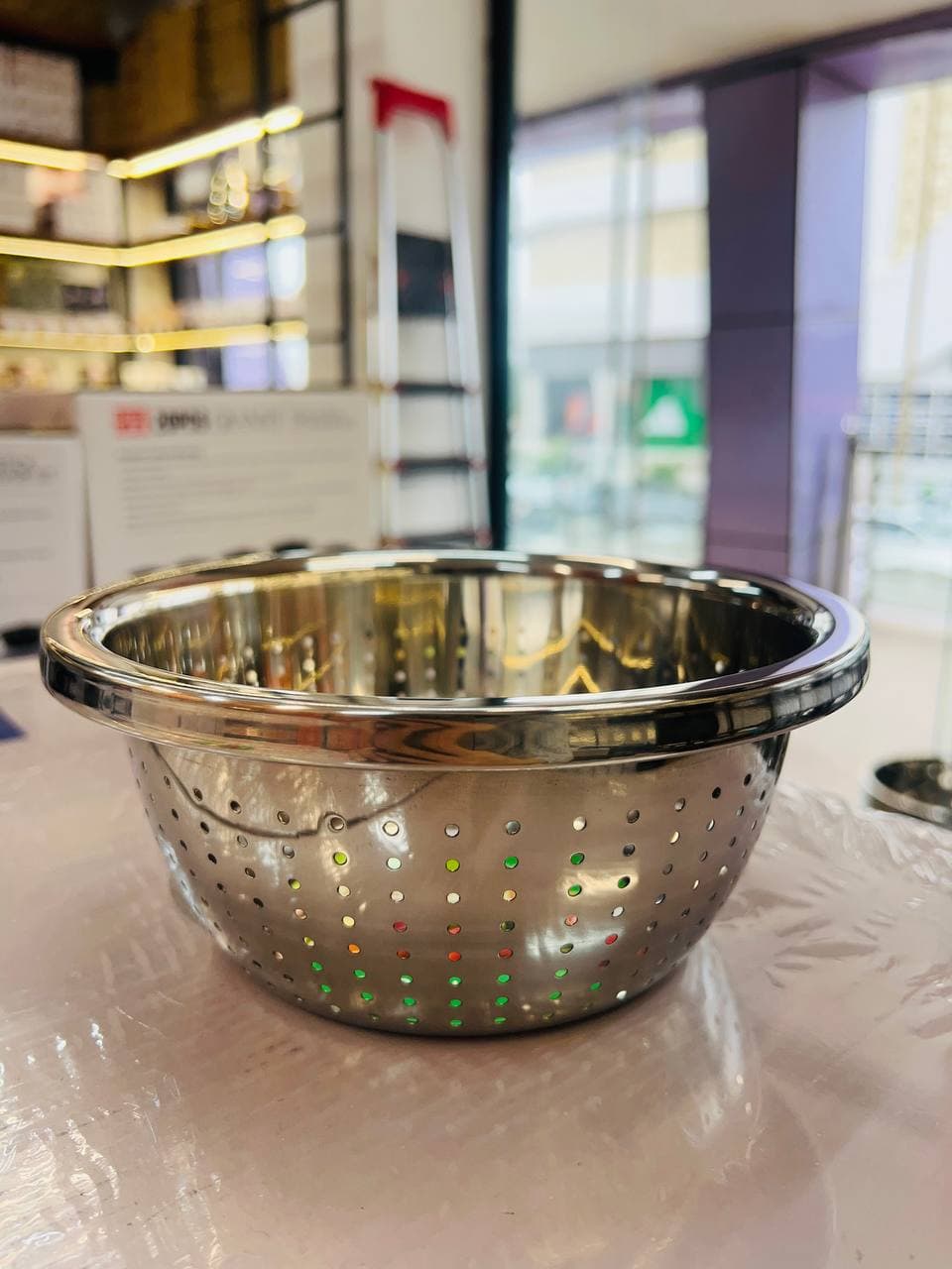 آبکش گرد استیل ضد زنگ وارداتی 5062-20 — تصویر ۲