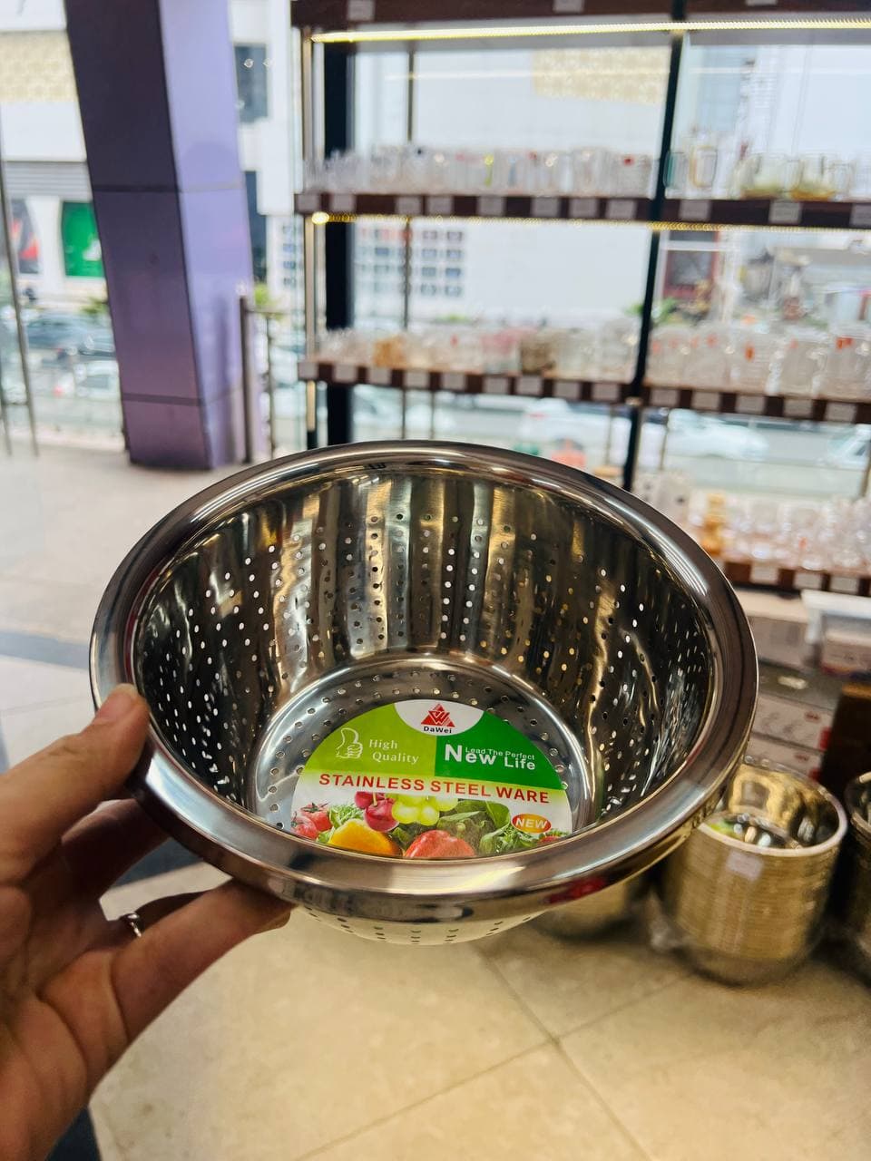 آبکش گرد استیل ضد زنگ وارداتی 5062-20 — تصویر ۴
