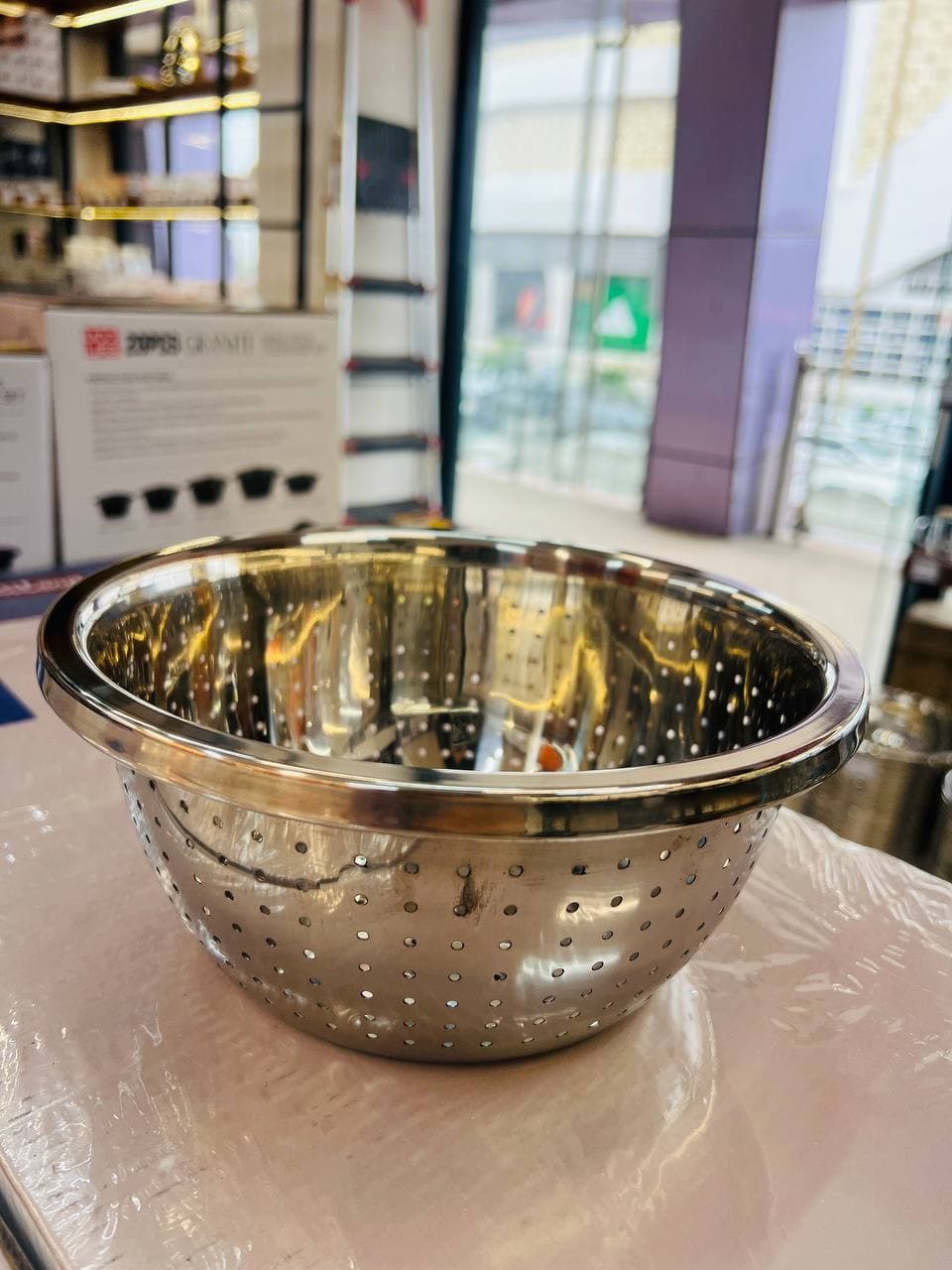 آبکش گرد استیل ضد زنگ وارداتی 5062-22