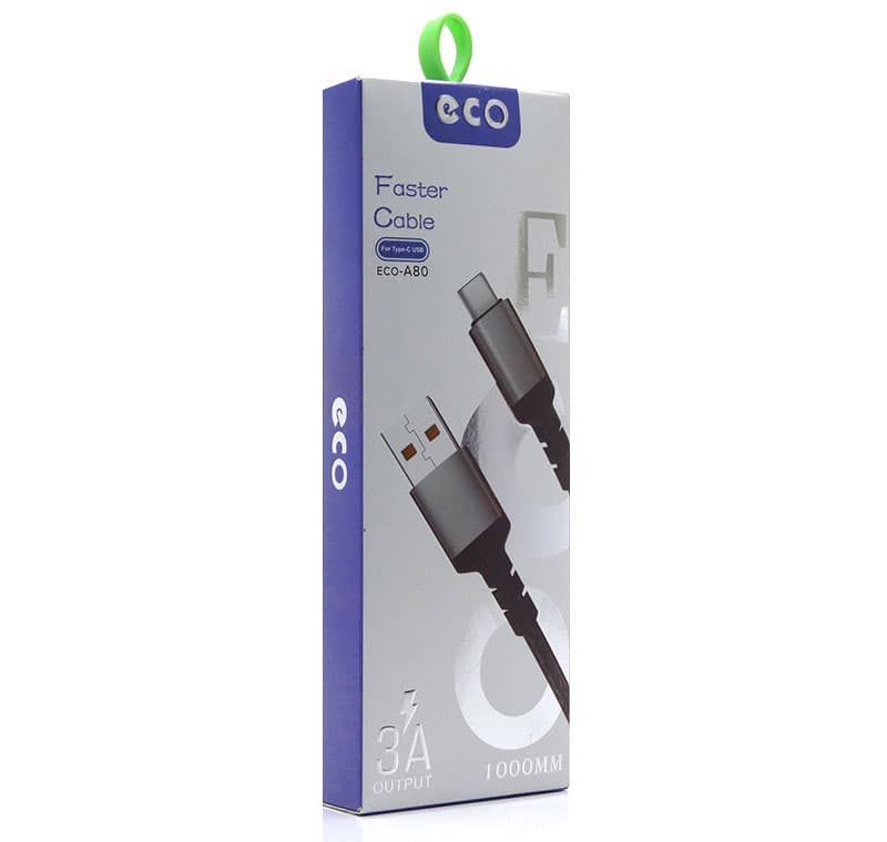 کابل شارژ ECO مدل A80 تایپ سی — تصویر ۲