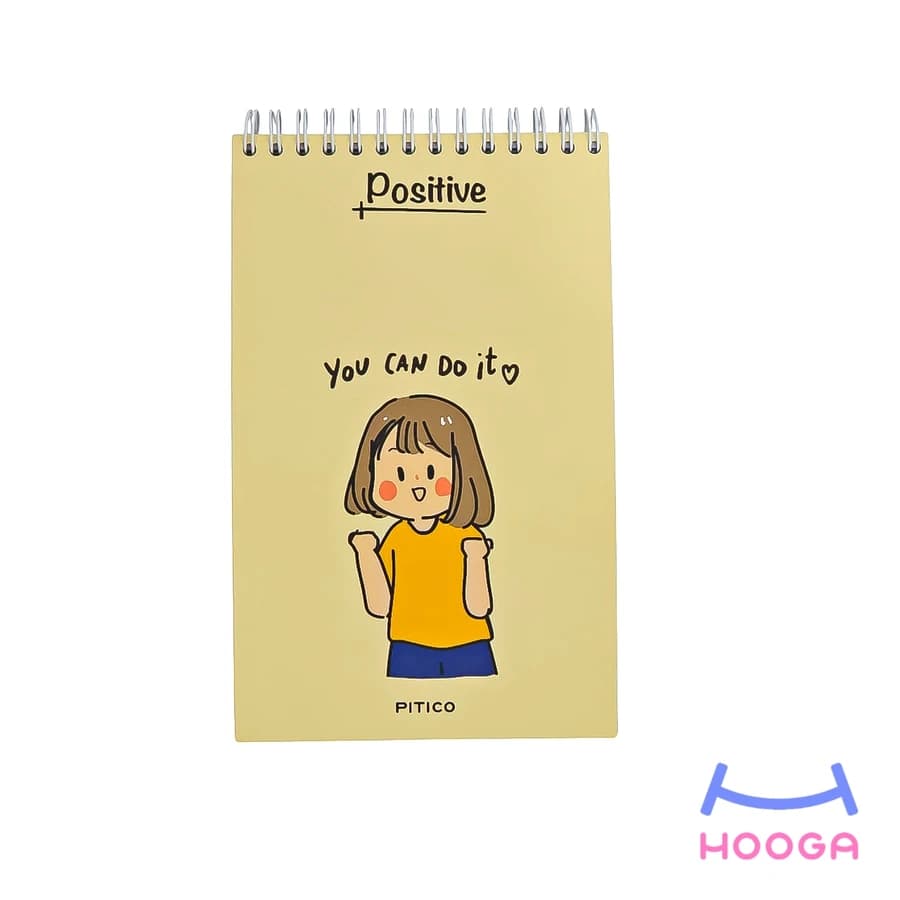 دفترچه یادداشت جلد سخت سری positive طرح 7