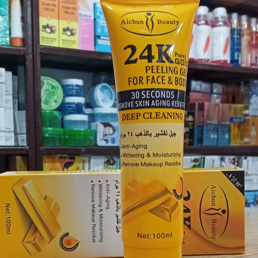 ژل لایه بردار صورت آیچون بیوتی مدل طلا حجم 100 میلی لیتر