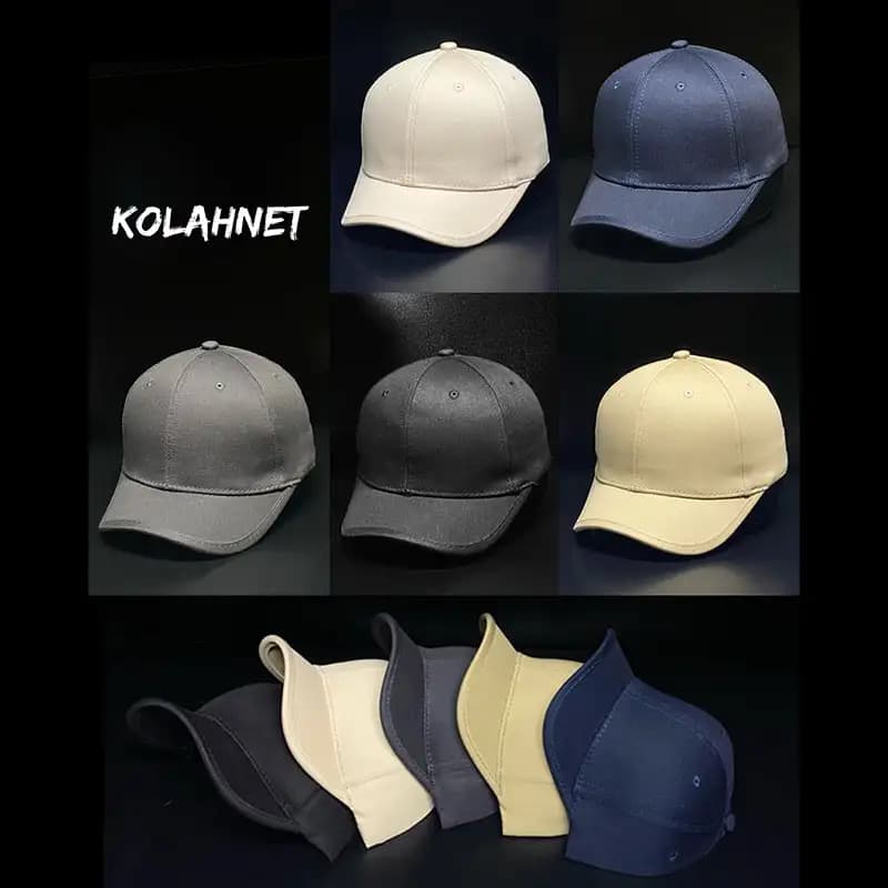 کلاه نقاب کوتاه کتان ساده کد 5588