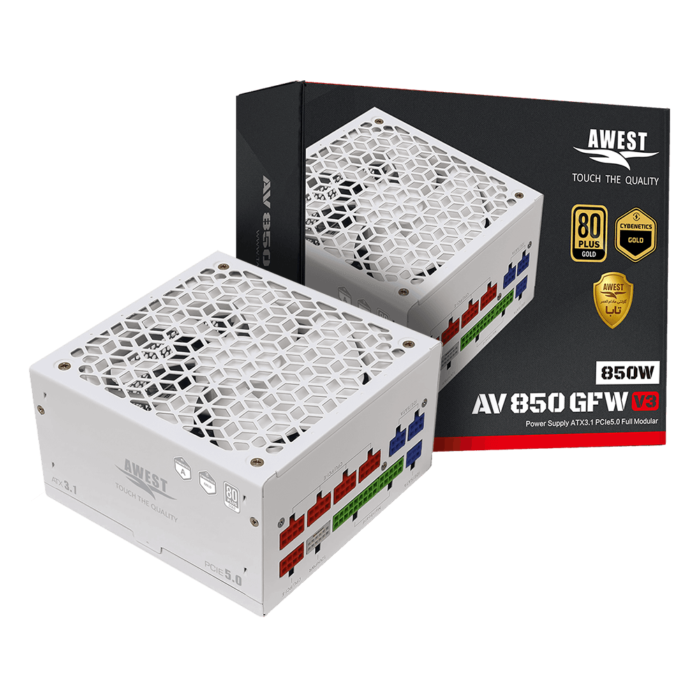 پاور ماژولار اوست مدل AV850-GFB V3 850W White