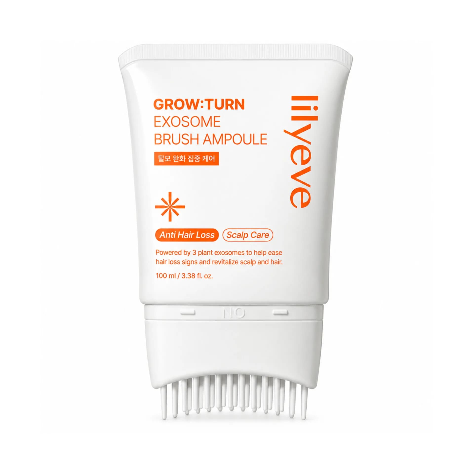 آمپول سرم ضد ریزش و تقویت پوست سر لیلی‌یو اگزو‌زوم 100 میل | lilyeve GROW:TURN Exosome Brush Ampoule