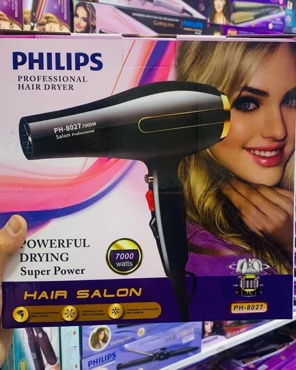 سشوار حرفه ای فلیپس مدل8027وات7000