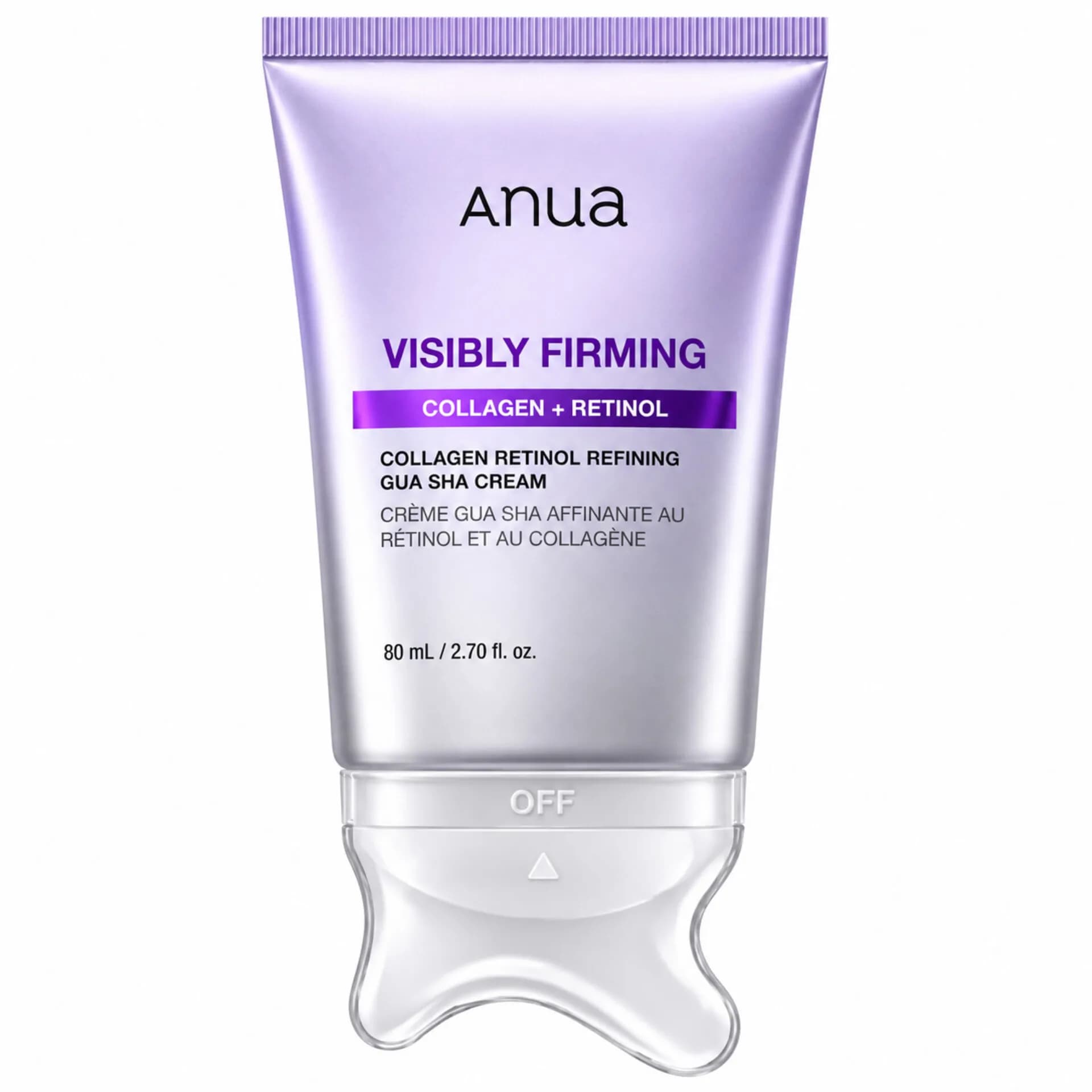 کرم رتینول و کلاژن آنوا با گواشا حجم 80 میل | Anua Collagen Retinol Refining Gua Sha Cream