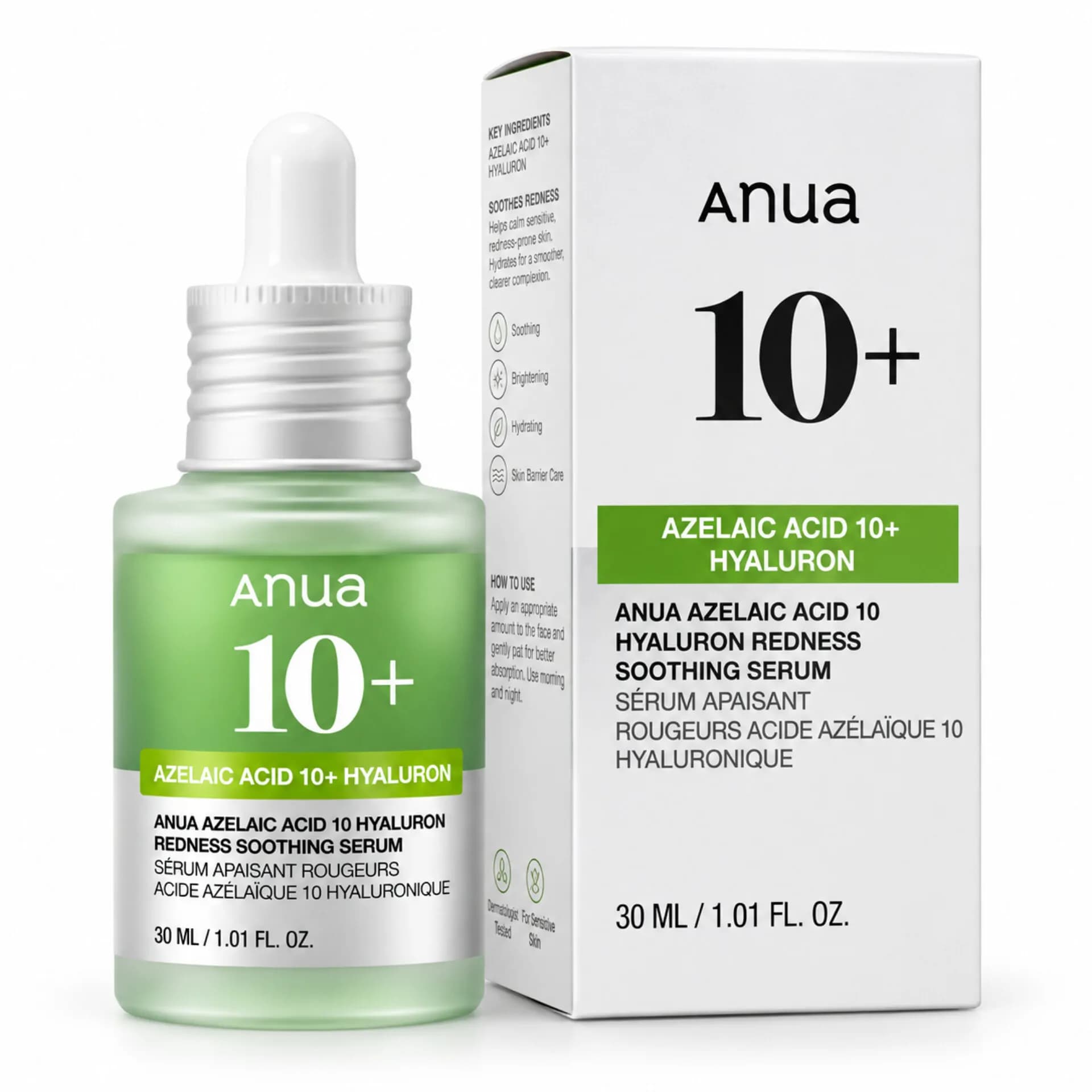 سرم ضد جوش و تسکین دهنده آزلائیک اسید 10٪ آنوا 30 میل | Anua Azelaic Acid 10+ Hyaluron Redness Soothing Serum — تصویر ۲