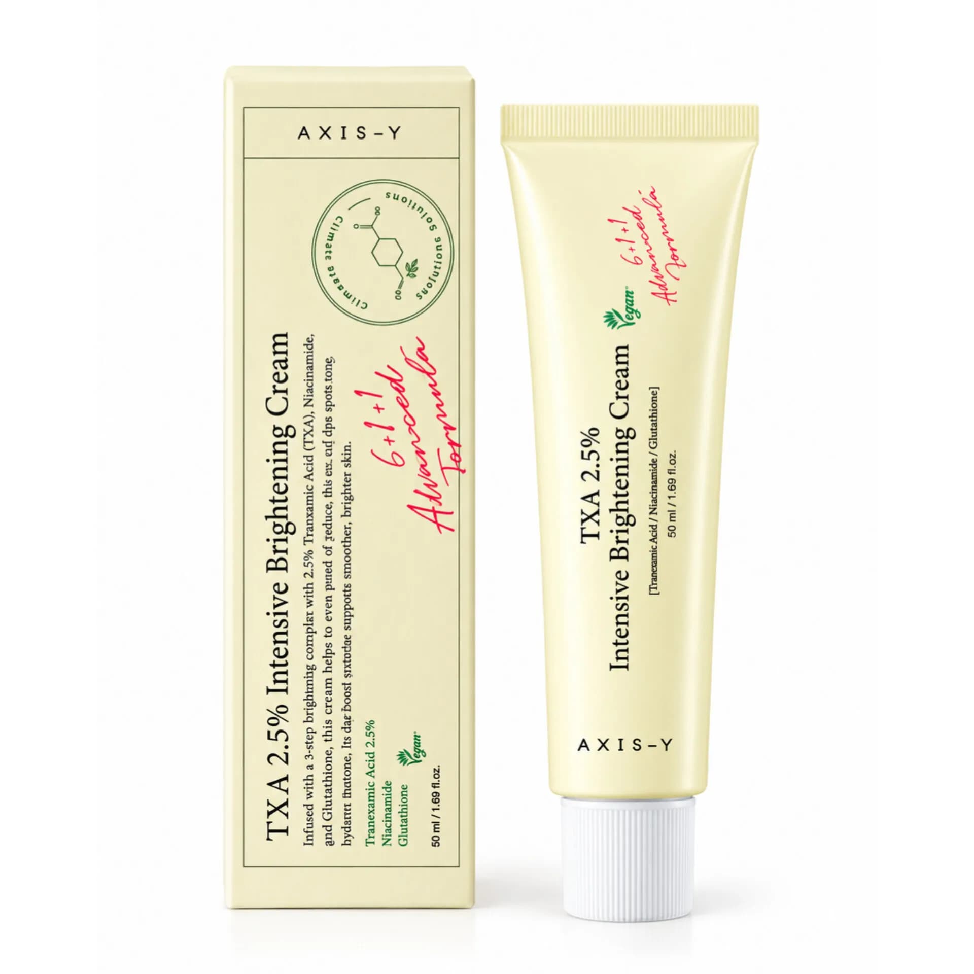 کرم روشن کننده و ضد لک ترانگزامیک اکسیس وای TXA 2.5% حجم 50 میل | AXIS-Y Intensive Brightening Cream — تصویر ۲