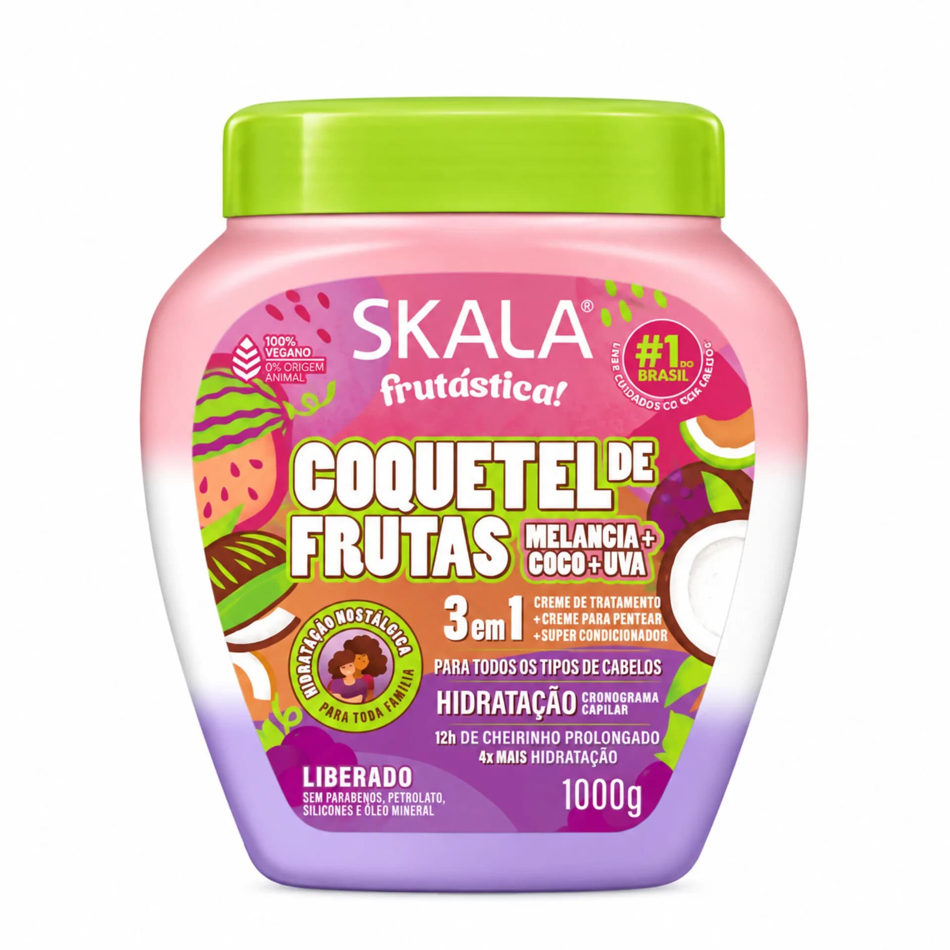 ماسک مو 3 در 1 اسکالا کوکتل میوه 1000 گرم | Skala Frutástica Coquetel de Frutas