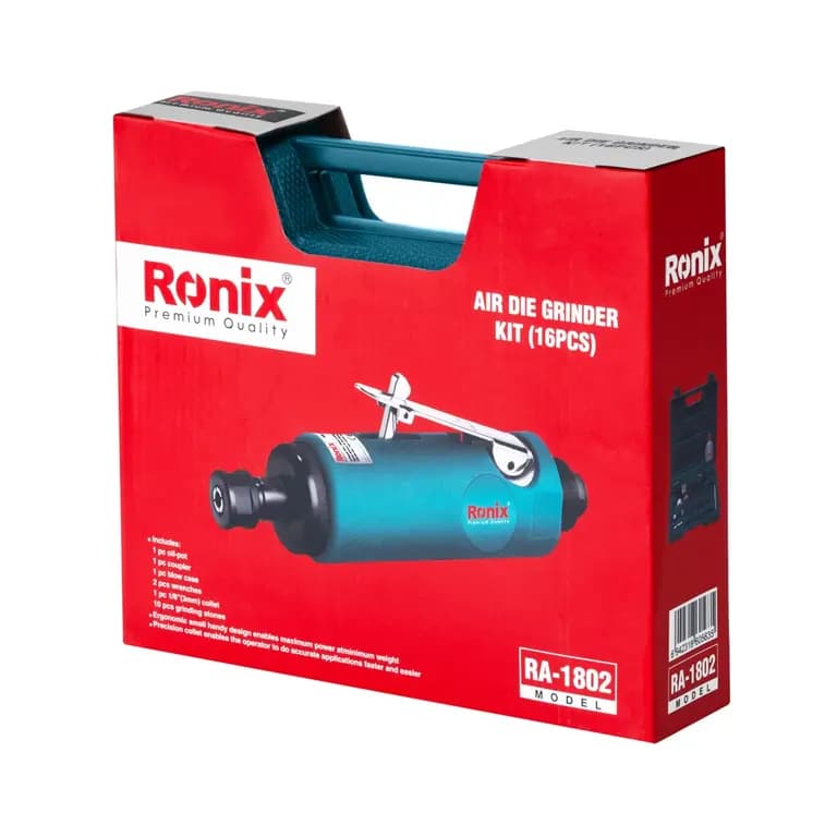 کیت فرز انگشتی بادی رونیکس مدل RA-1802 ۱۶ پارچه