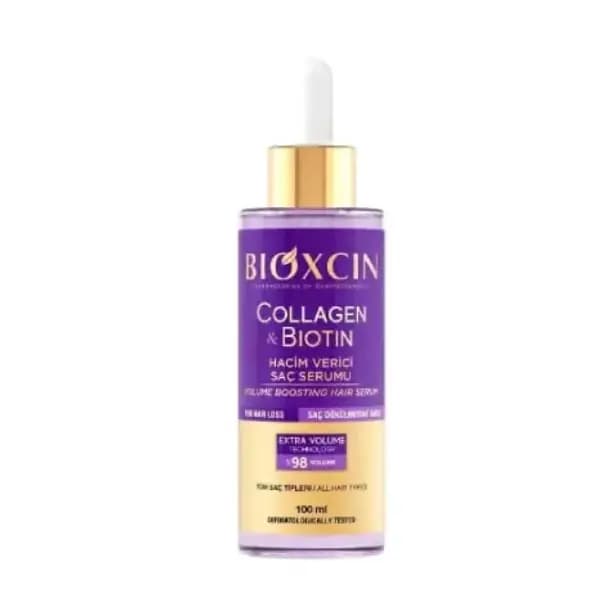 سرم حجم دهنده مو بیوکسین مدل collagen & biotin