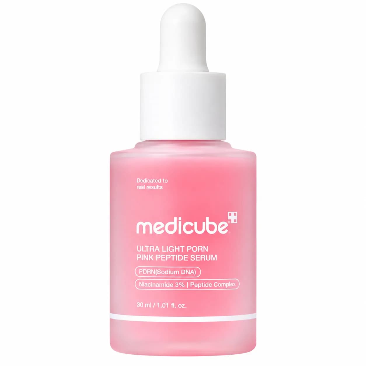 سرم مدی کیوب PDRN پی دی ار ان صورتی پینک پپتاید 30 میل | Medicube Ultra Light PDRN Pink Peptide Serum