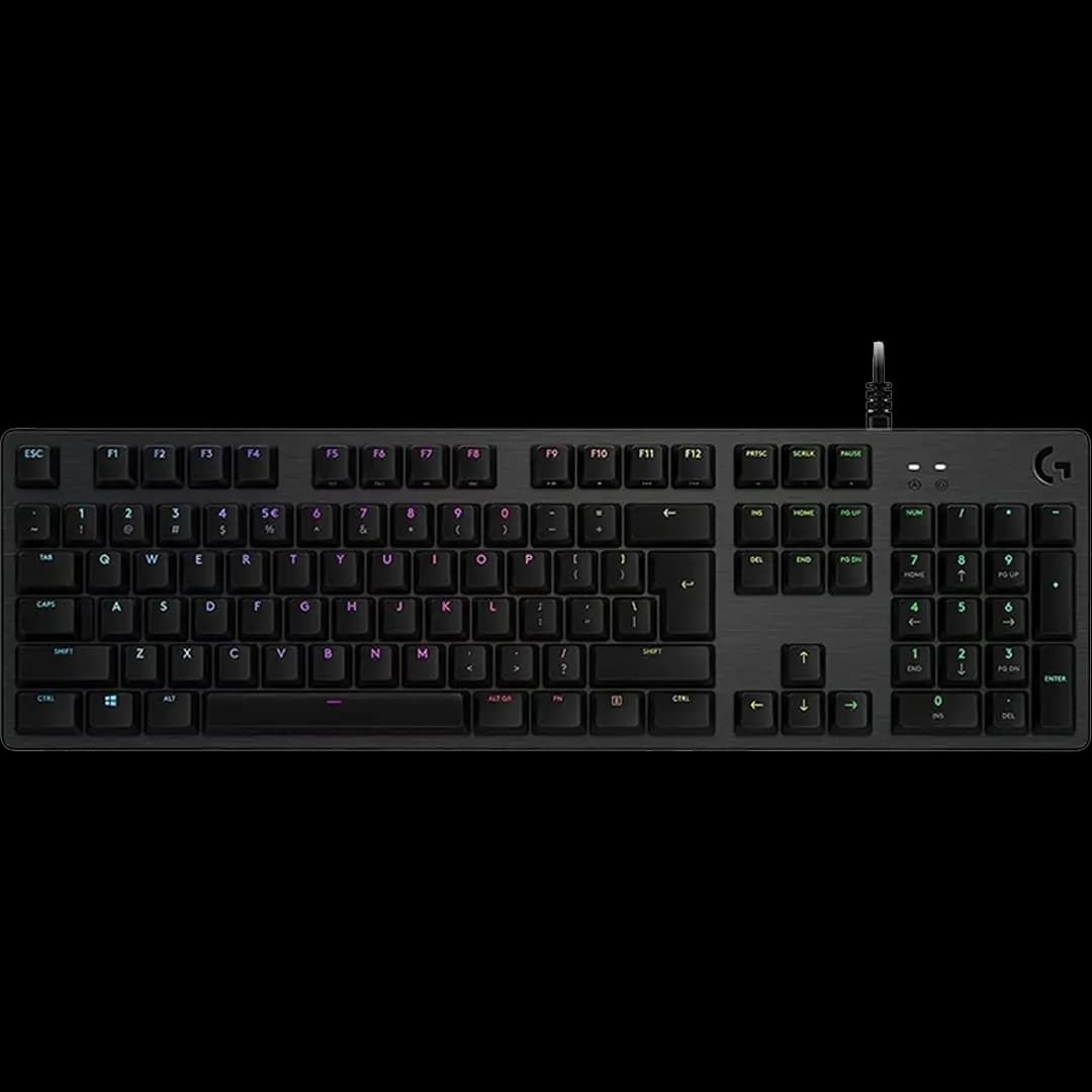 کیبورد باسیم لاجیتک مدل G512 Carbon GX Blue Tactile Switch Black