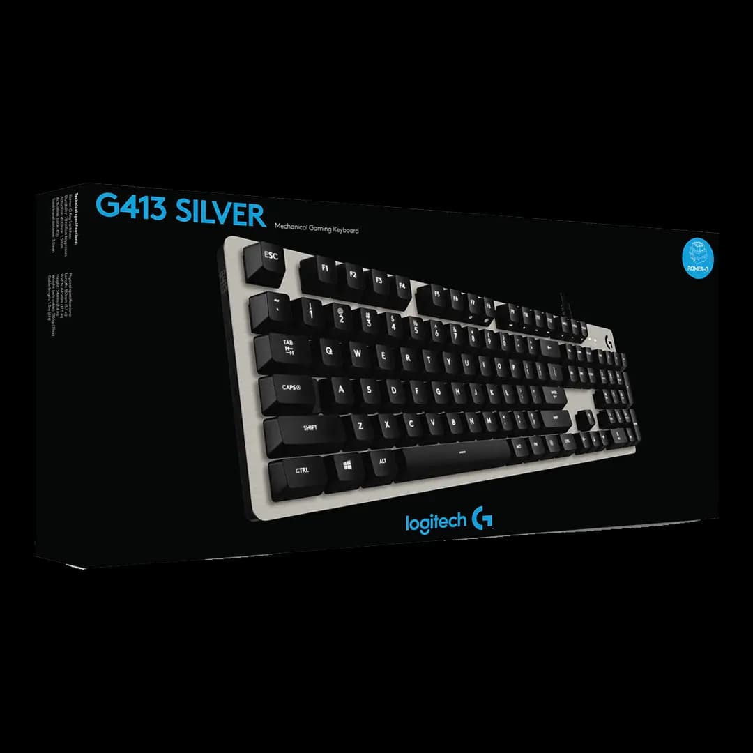 کیبورد باسیم لاجیتک مدل G413 Silver — تصویر ۲