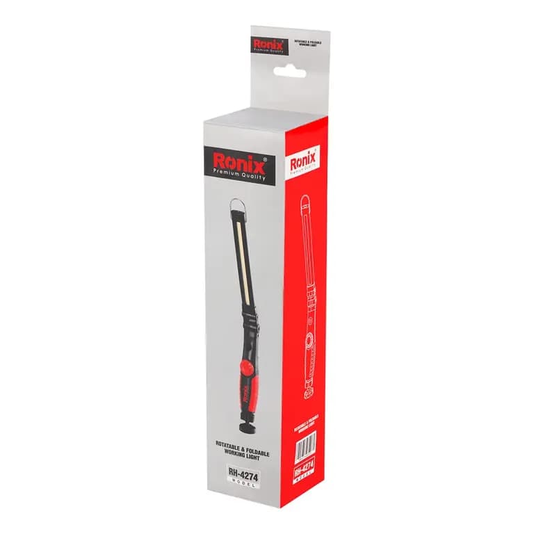 چراغ کار شارژی 400 لومن رونیکس تاشو مدل RH-4274 — تصویر ۲