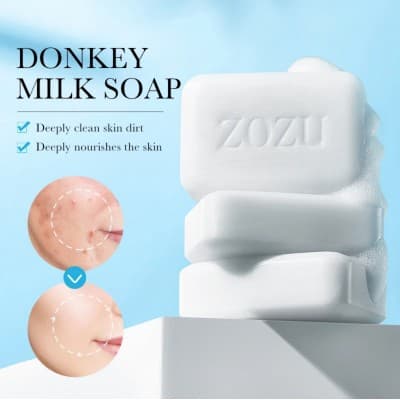 صابون شیر الاغ روشن کننده پوست زوزو ZOZO Donkey Milk Whitening — تصویر ۳