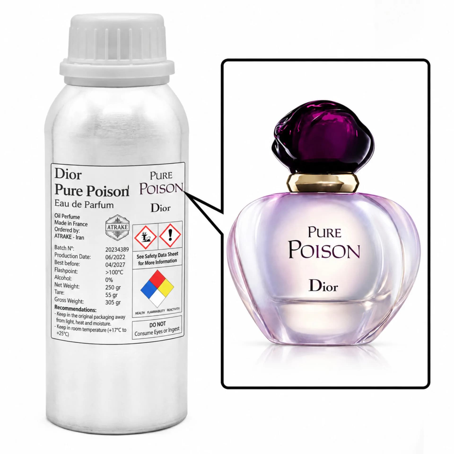 عطر دیور پیور پویزن(دکانت میلی) | Dior Pure Poison Eau de Parfum — تصویر ۲